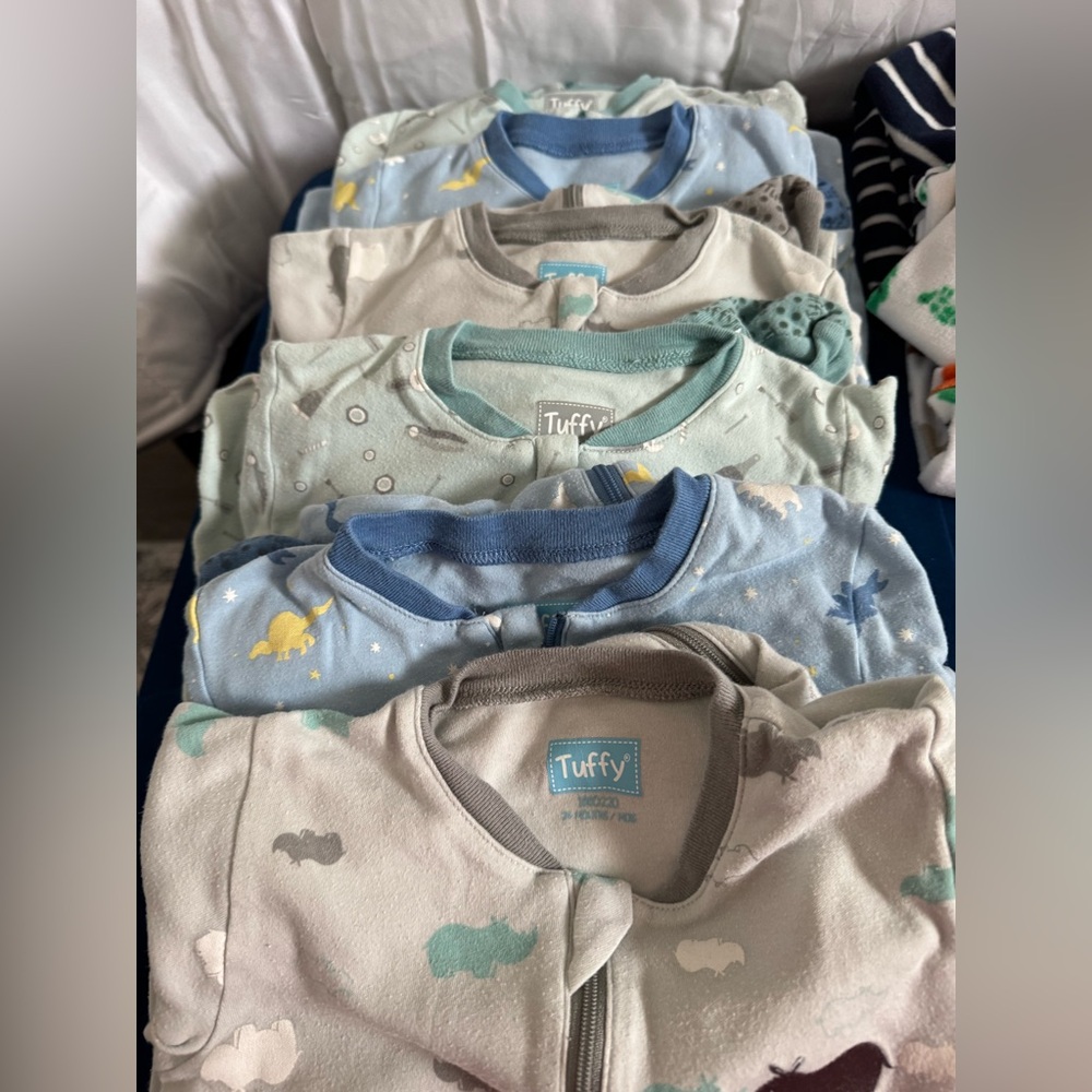 Kids Pajamas Sleep Sacks - Blue and Gray